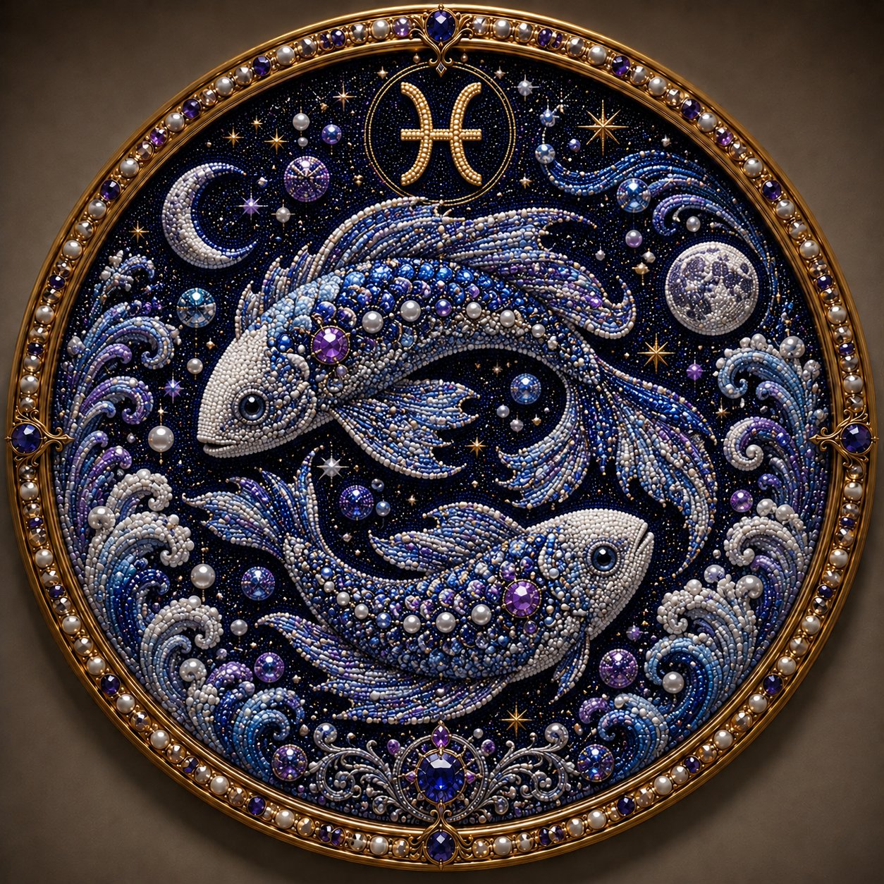 🔥LAST DAY 50% OFF - ♈12 Zodiac Signs Pearl Art Kit — The Perfect Personalized Gift for Astrology Lovers🌙