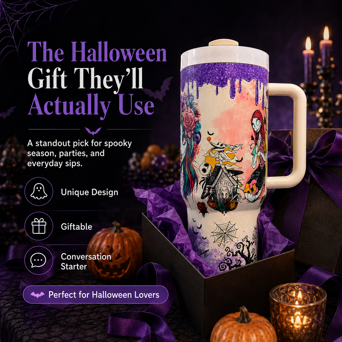 ⏳Time Limited 50% Off⏰-🎃💀Halloween Skeleton Tumbler