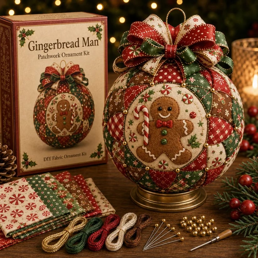 🎄Christmas Classics Patchwork Ornament DIY Kit🎁