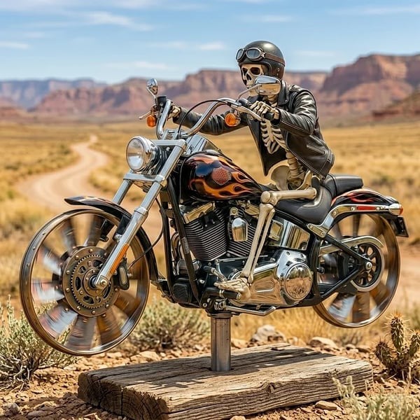 š„Last Day - 49% OFFš„Skull Motorcycle Windmill