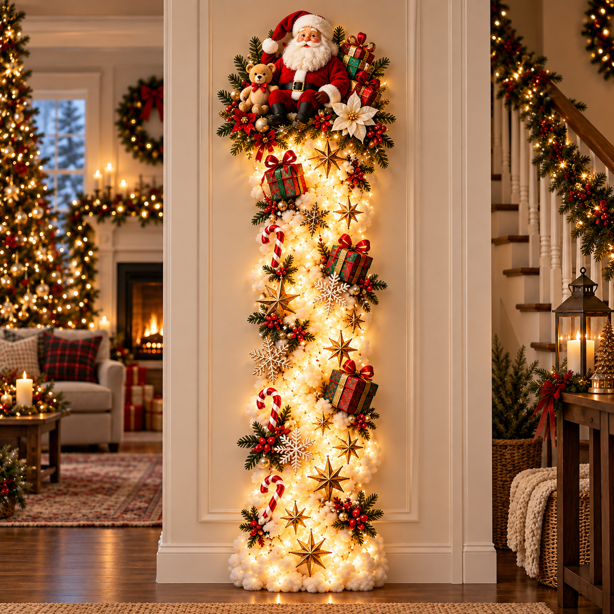 ✨ Christmas Blessing Trail Wall Light Collection – 6 Glowing Faith, Family & Freedom Designs