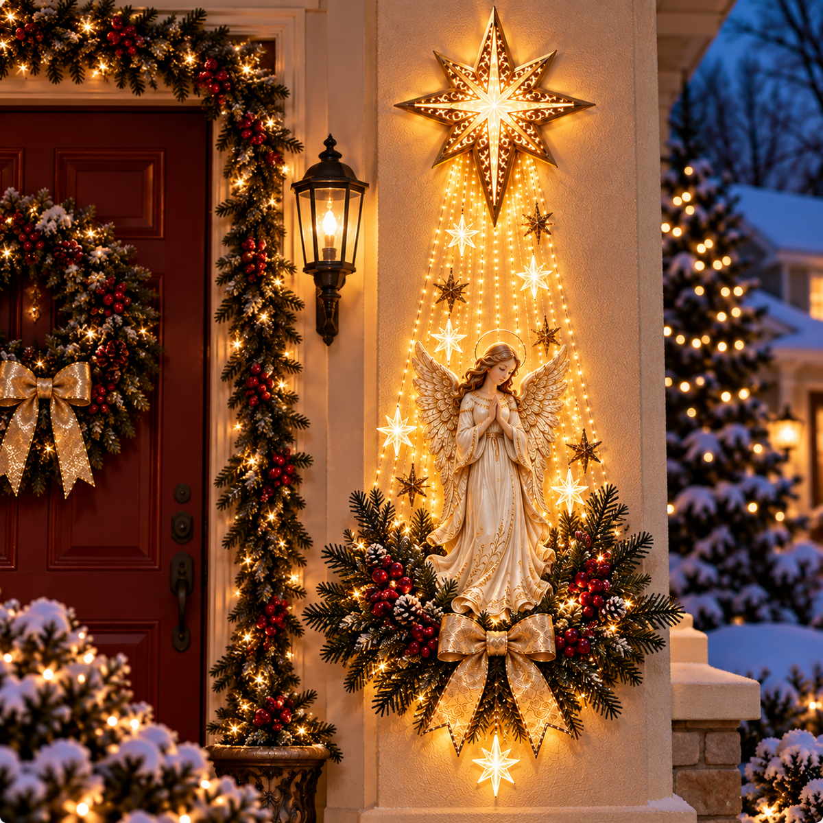 Angel Christmas Wall Light