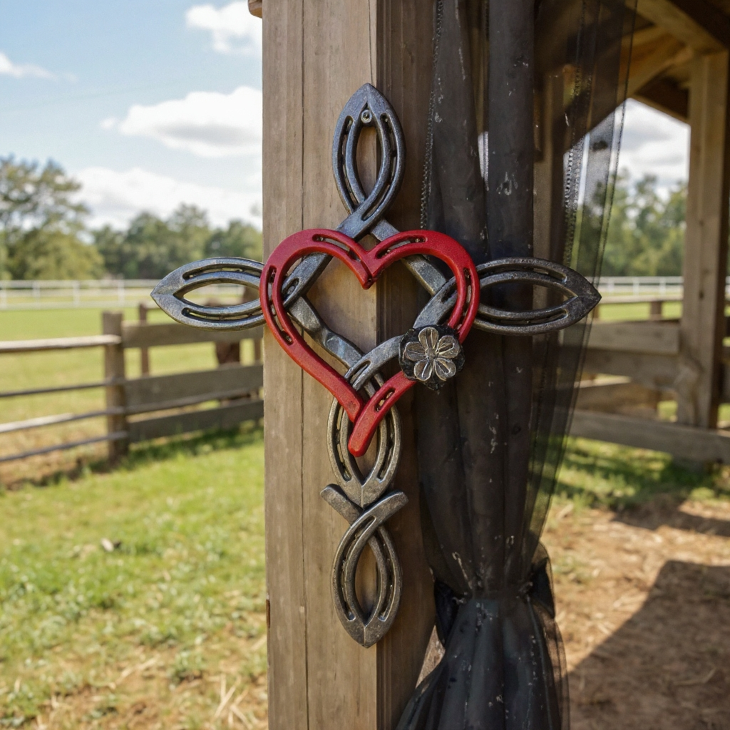 Blessed Horseshoe Cross with Heart - A Symbol of Faith, Protection, and Love That Endures (𝑱𝒐𝒓𝒅𝒂𝒏 𝑴𝒂𝒚𝒏𝒂𝒓𝒅 𝑯𝒂𝒏𝒅𝒎𝒂𝒅𝒆®)