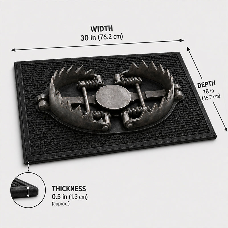 🔥 LAST DAY 49% OFF - 😂 Gotcha! 3D Bear Trap Illusion Doormat – Funny Prank Entry Mat