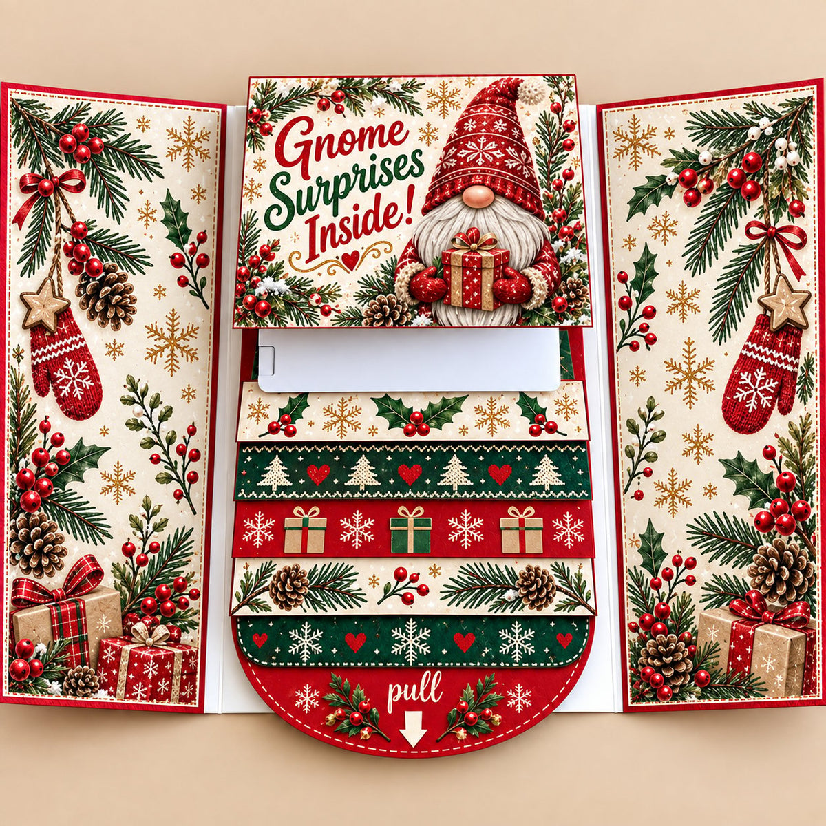 ⏰LAST DAY 49% OFF - 2026 New🎅🎁 Waterfall Christmas Gift Card Booklet 💳✨