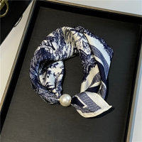 Navy Toile