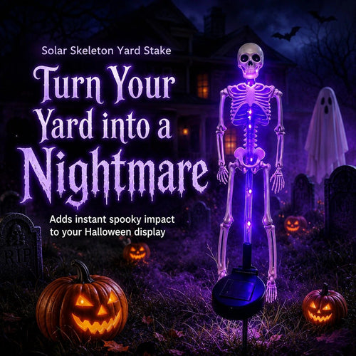 🔥Hot Sale - 49% OFF🎉Solar Skeleton YardStake