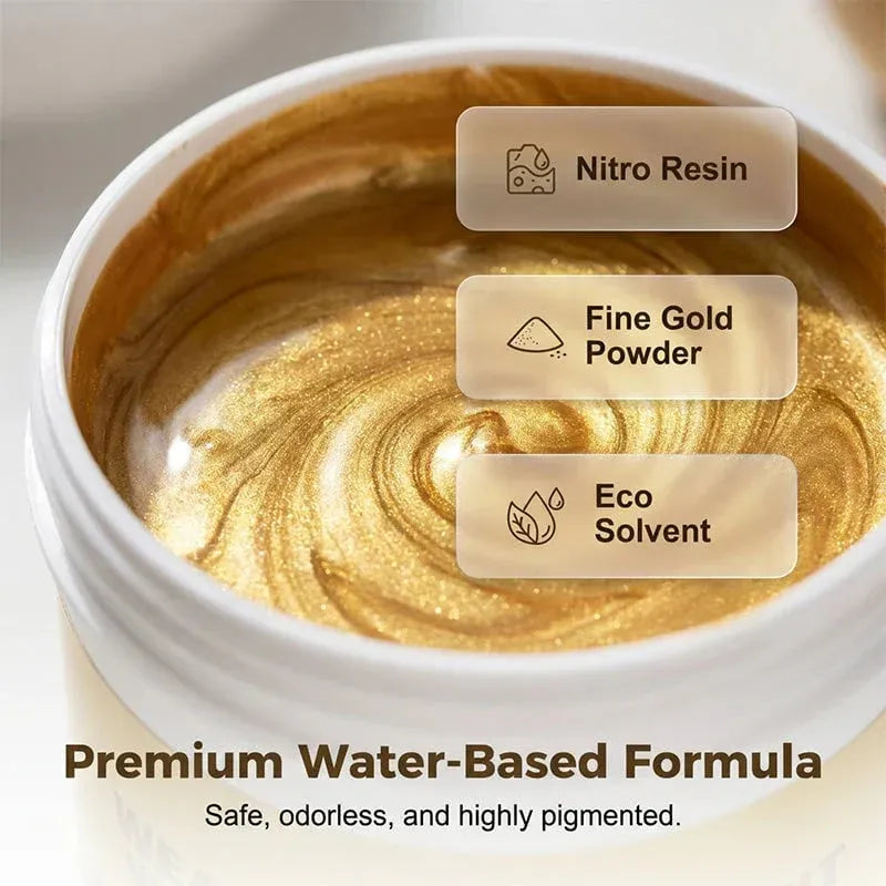 Weather Resistant Water-Based Gold Paint