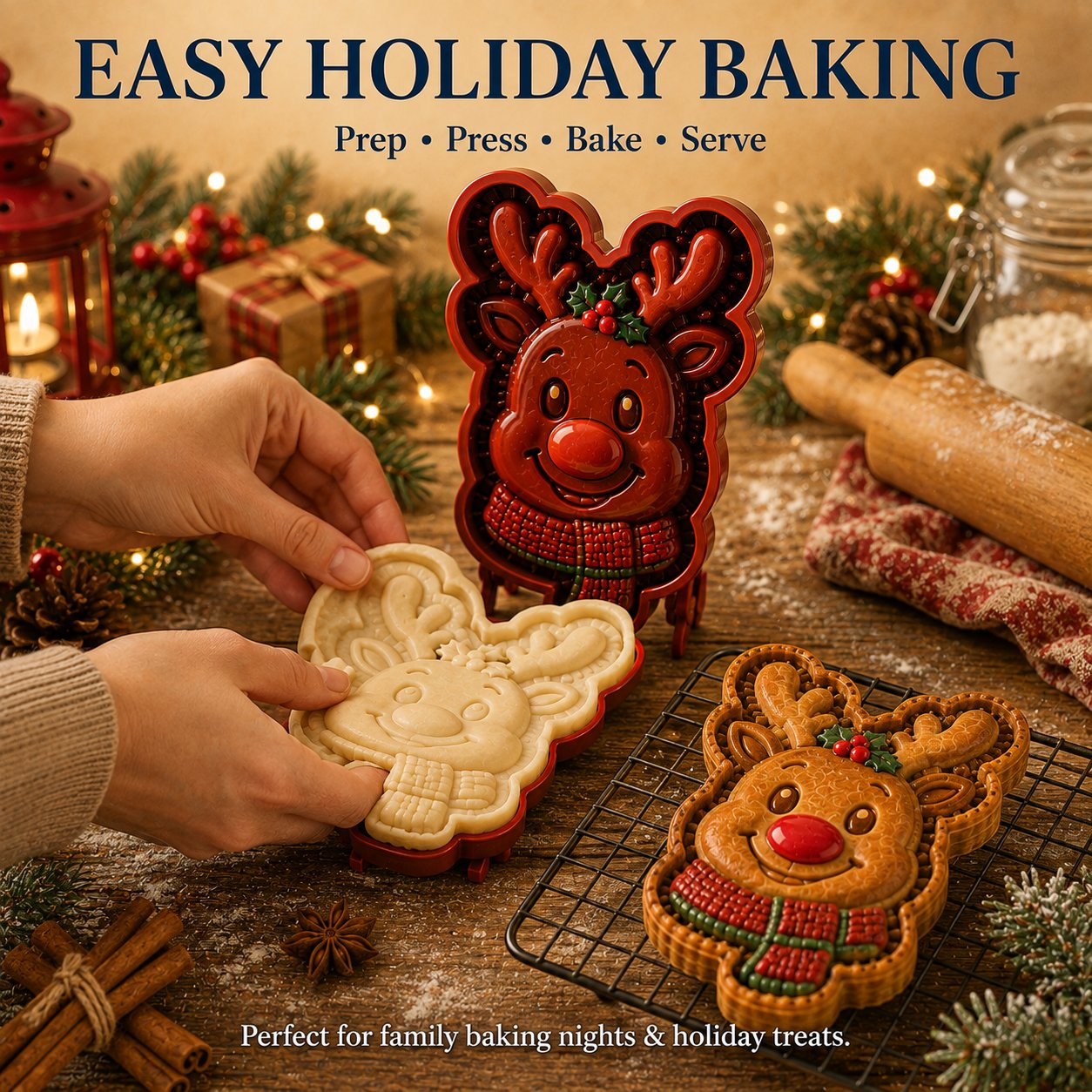 🔥 Last Day 49% OFF – 🎄 9-Design Christmas Mini Pie Mold Collection 🥧✨