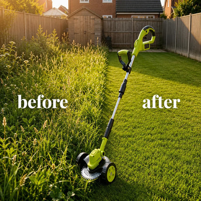 🍃3-in-1 Cordless Lawn Mower with Dual 21V Batteries – Lightweight Grass Trimmer & Edger for Effortless Yard Care