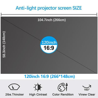 🔥Hot Sale - 49% OFF🔥4K Metal Lightproof Foldable Portable Movie Screen (16:9)🎥✨