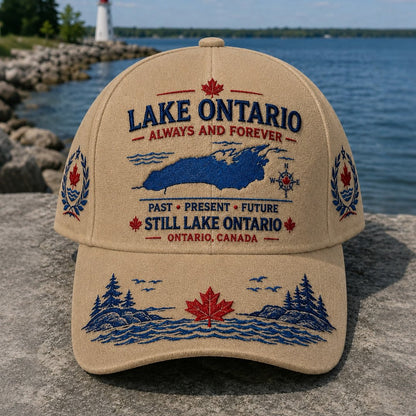 🔥LAST DAY 50% OFF - 🍁Lake Ontario · Always and Forever — The Cap That Carries Your Lake Story (🧢100% Cotton)