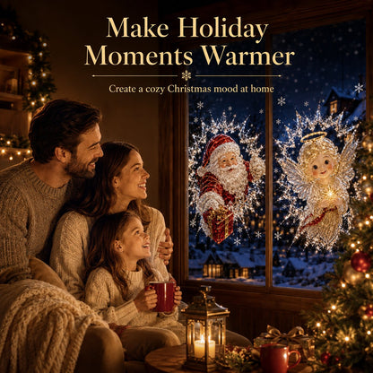 🔥Last Day 50% OFF - 🎅 2026 Christmas Window Decals – 3D Crack Glass Holiday Decorations for a Magical Winter Wonderland