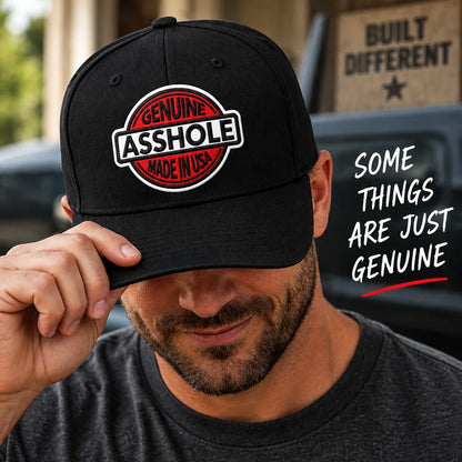 🔥Genuine Asshole Hat | Funny Embroidered Attitude Cap-Made by Jim