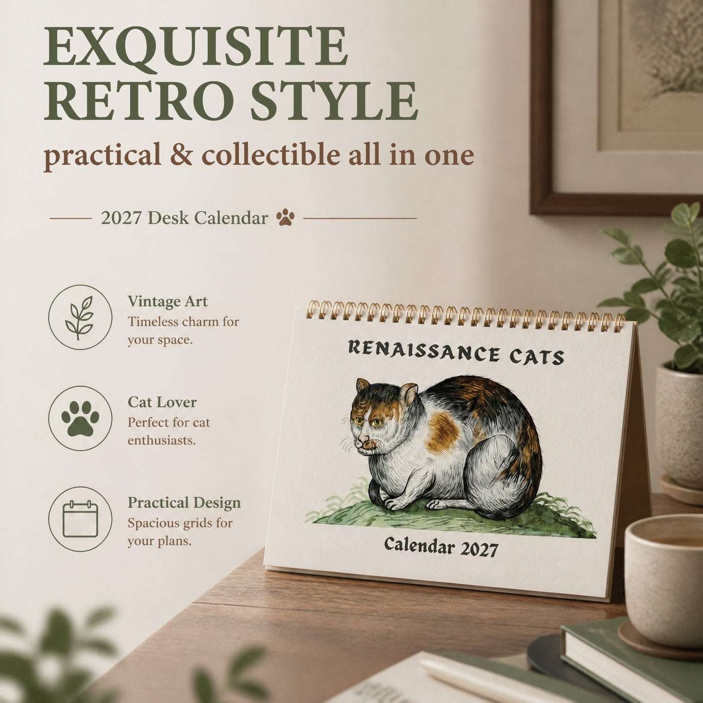 Ugly Cats In Renaissance Paintings 2027 Calendar