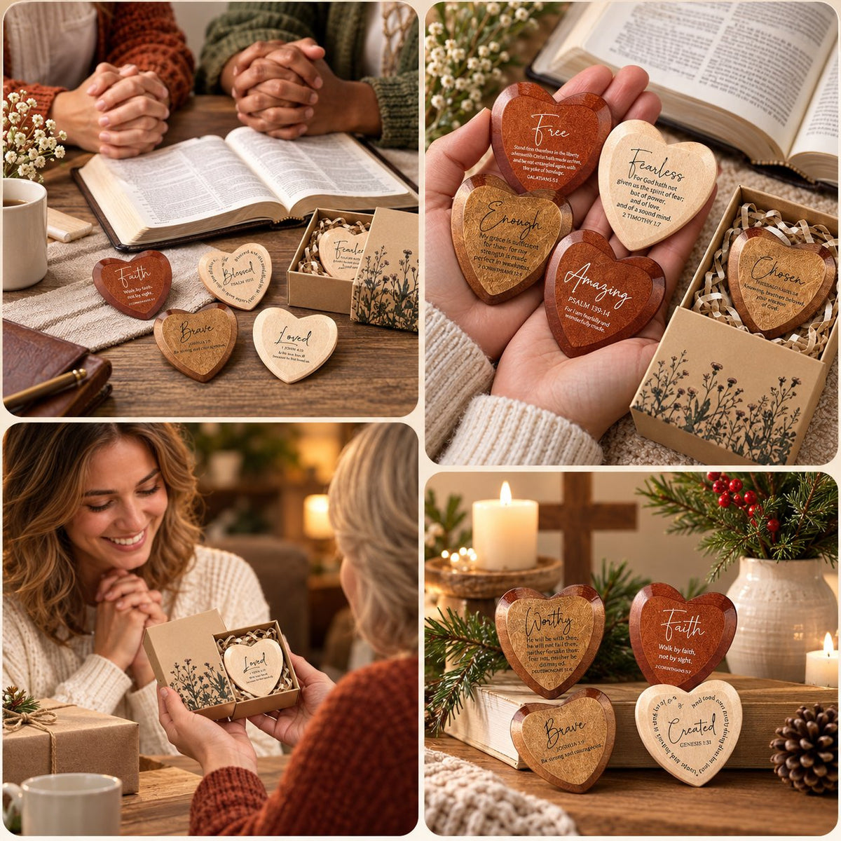 ⏳ Limited-time 49% OFF - ✝️🎁 Christian Pocket Heart Gift Set (Set of 12)