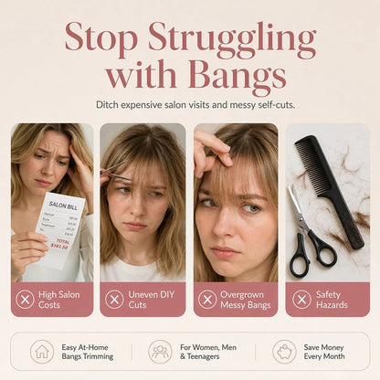 📢📢49% OFF !! Buy 2 Get 1 Free⏰DIY Hair Thinning Comb – Adjustable Blade & Beginner-Friendly Design