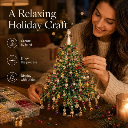🏆Flash Sale✨DIY Beaded Christmas Tree Kit🎅🎄
