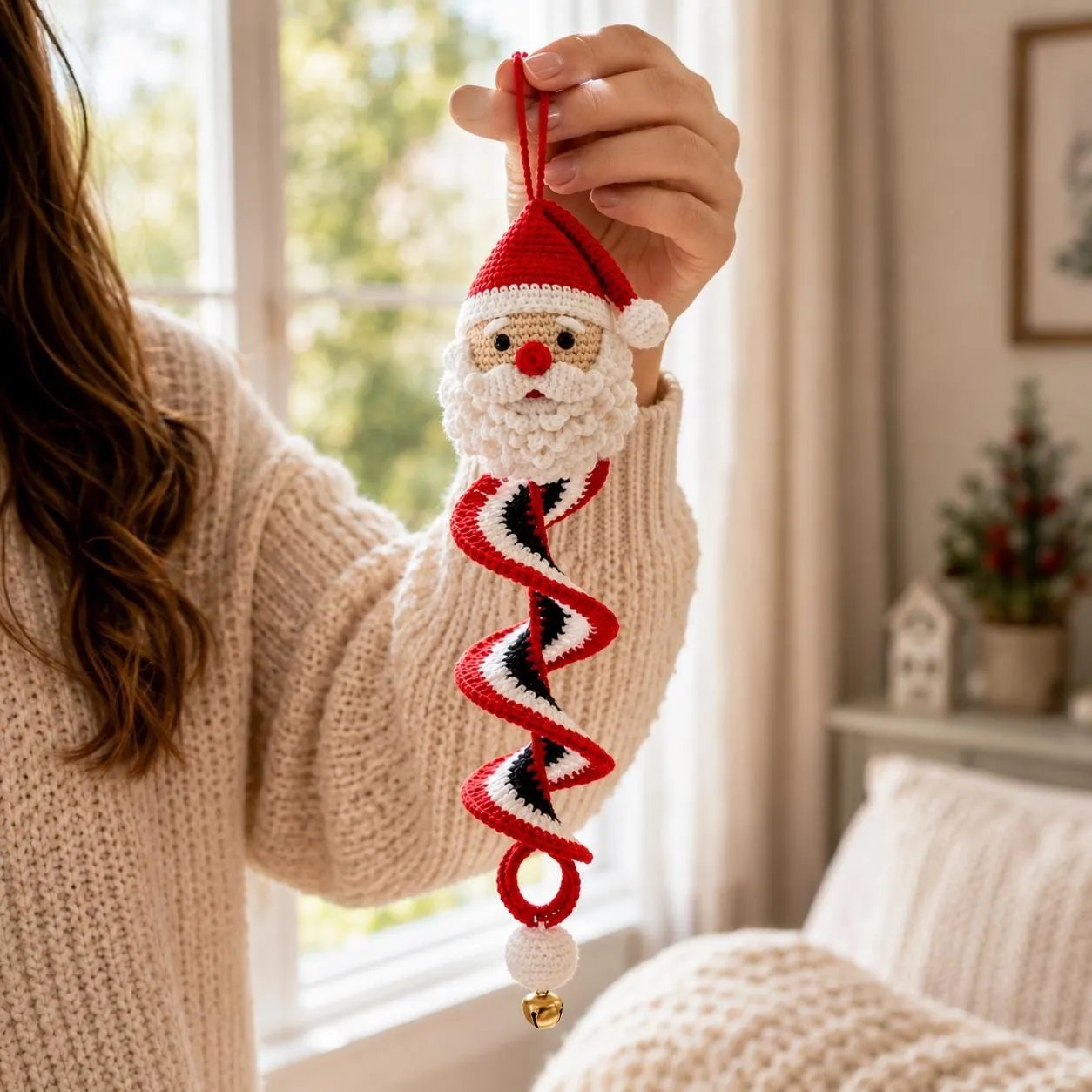 🔥 Limited Time Sale 49% OFF – ☃️ Crochet Snowman Spiral Ornament DIY Kit | Complete Beginner-Friendly Set with Soft Yarn, Crochet Hook, Festive Beads, Snowflakes & Step-by-Step Guide 🧶🎄✨