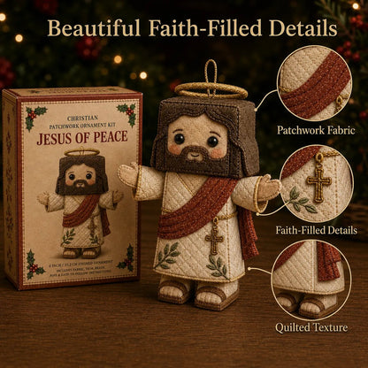 🔥HOT SALE🔥⏳ Last Day 49% OFF – ✝️ Beginner-Friendly DIY Christian Block Figure Patchwork Ornament Kit Collection | Complete Kit with Pre-Cut Fabrics, Padded Ornament Form & Step-by-Step Guide Included 💕