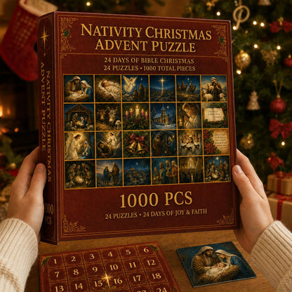 ✝️Nativity Christmas Advent Puzzle🎄A 24-Day Faith-Filled Christmas Countdown