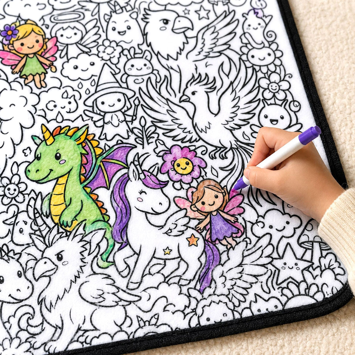 Coloring Blanket🖍️ Color It. Wash It. Repeat It! 🔄✨