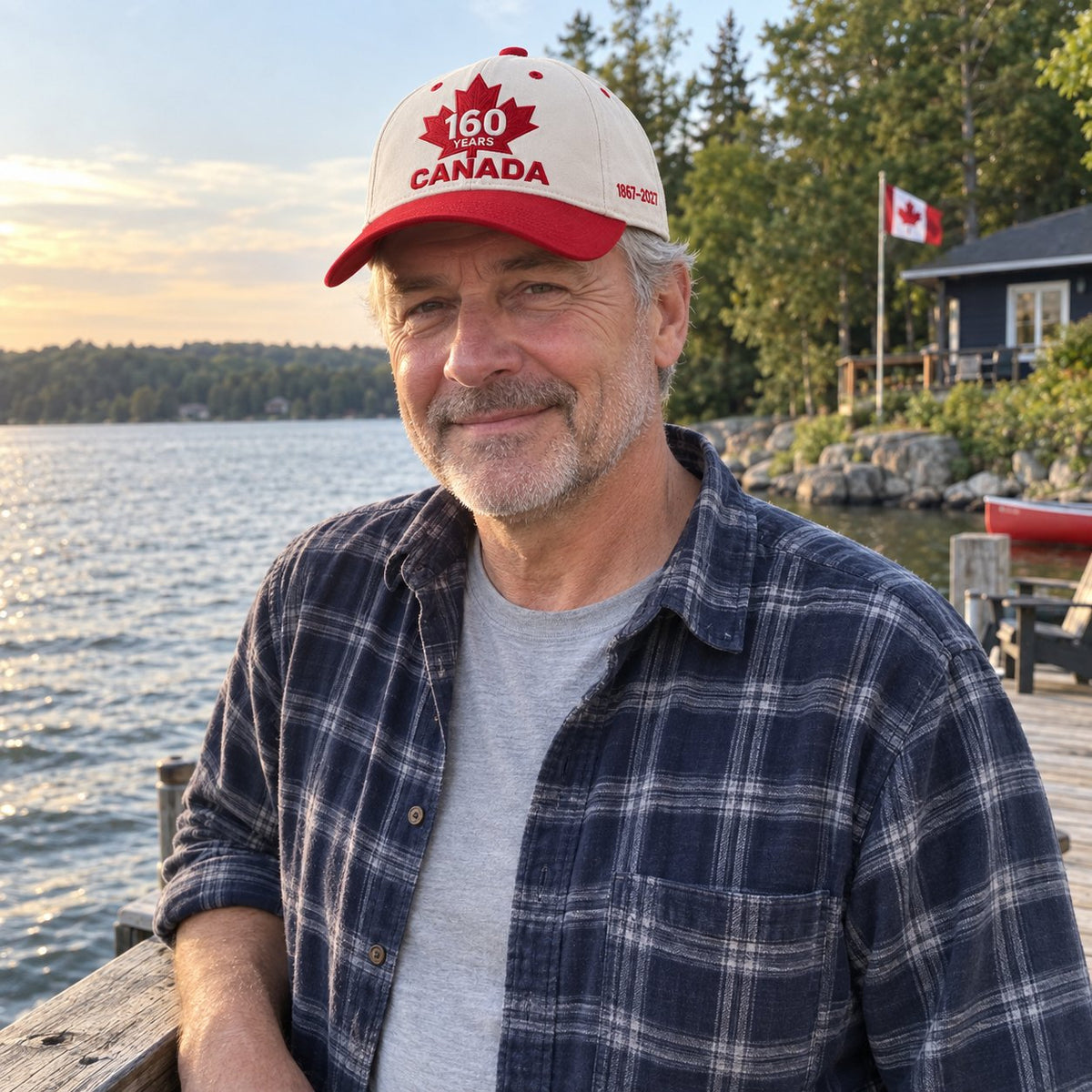⏳ Last Day 49% OFF – 🇨🇦 Official Canadian 160th Anniversary Embroidered Cap | 1867–2027 Maple Leaf Heritage Design – Gift Box Edition 🎁