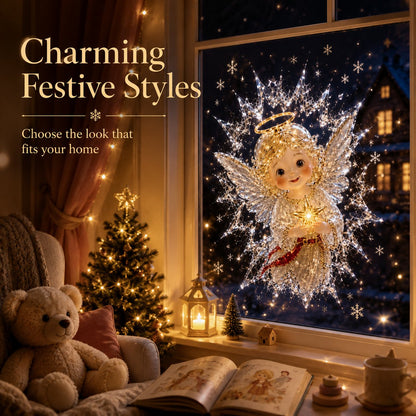 🔥Last Day 50% OFF - 🎅 2026 Christmas Window Decals – 3D Crack Glass Holiday Decorations for a Magical Winter Wonderland