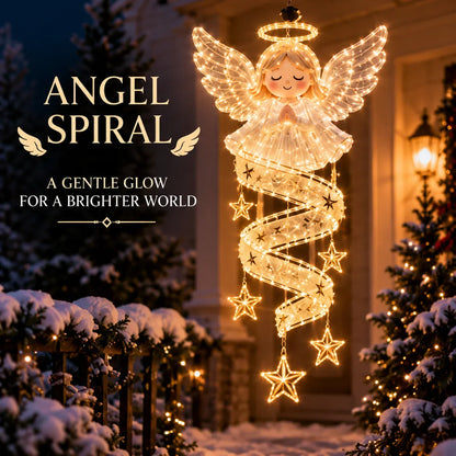 🎅Christmas Magic Spira Hanging LED Light Collection – 9 Festive Designs ✨ | Suspended Glowing Characters with Spiral Lights & Hanging Details for Porches, Windows, Entryways & Holiday Displays