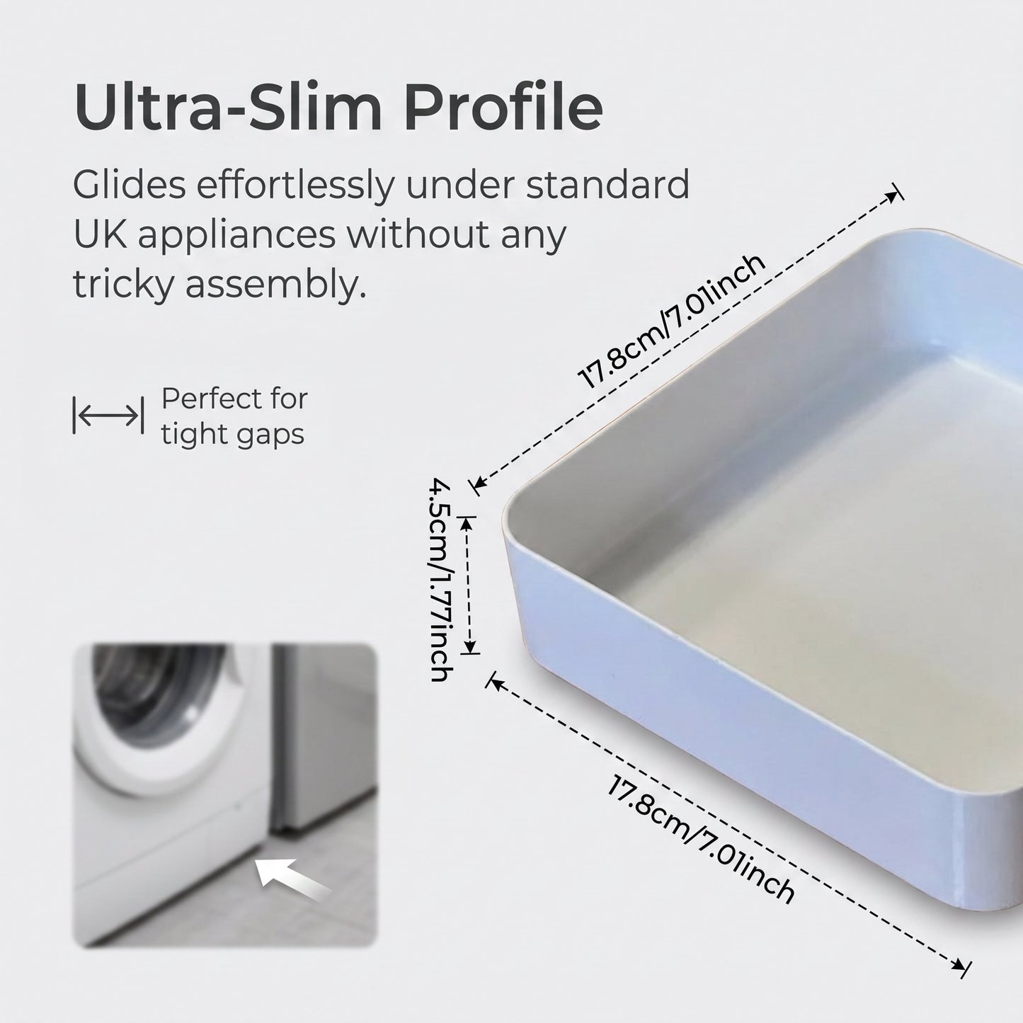 ✨🧺Keep Utility Room Floors Drier On Laundry Days - Washing Machine Drip & Drainage Tray💧