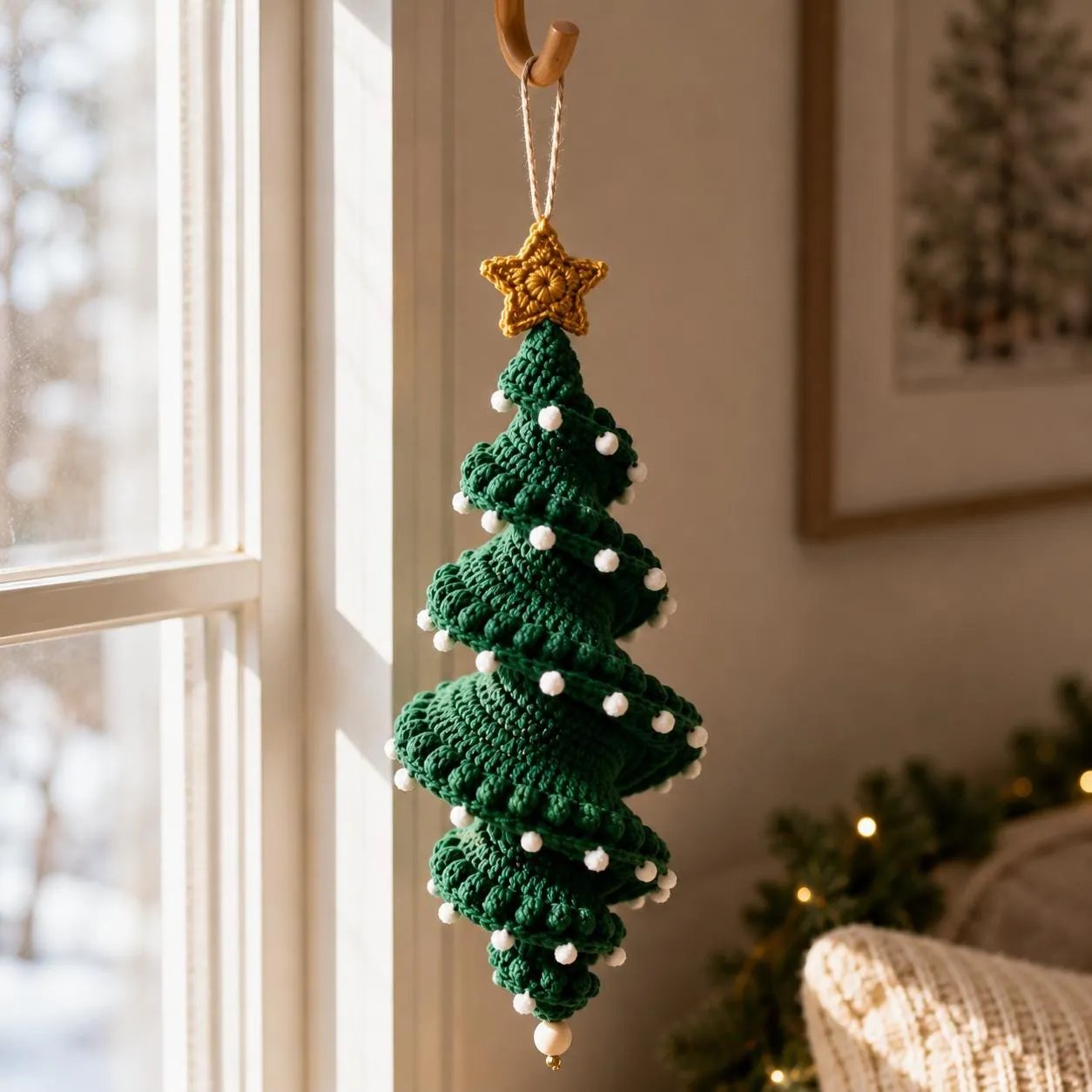 🔥 Limited Time Sale 49% OFF – ☃️ Crochet Snowman Spiral Ornament DIY Kit | Complete Beginner-Friendly Set with Soft Yarn, Crochet Hook, Festive Beads, Snowflakes & Step-by-Step Guide 🧶🎄✨