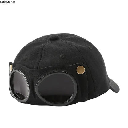 🧢🕶Men's Korean-Style Pilot Baseball Cap - 100% Cotton