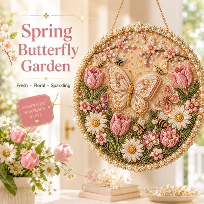 🔥Last Day 49% OFF - 🌸🌻🍂🎄 Four Seasons & Holiday Pearl Art Hanging Wreath Kit ✨(📦Buy 2 Free Shipping)
