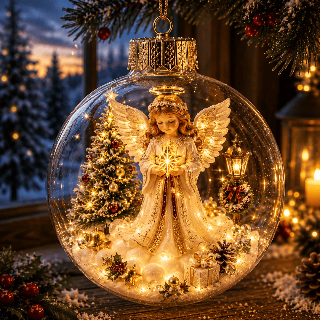 🔥Limited time 69% OFF -✨🎄 Glowing Christmas Story Ornament – Light-Up Mini Holiday Scene