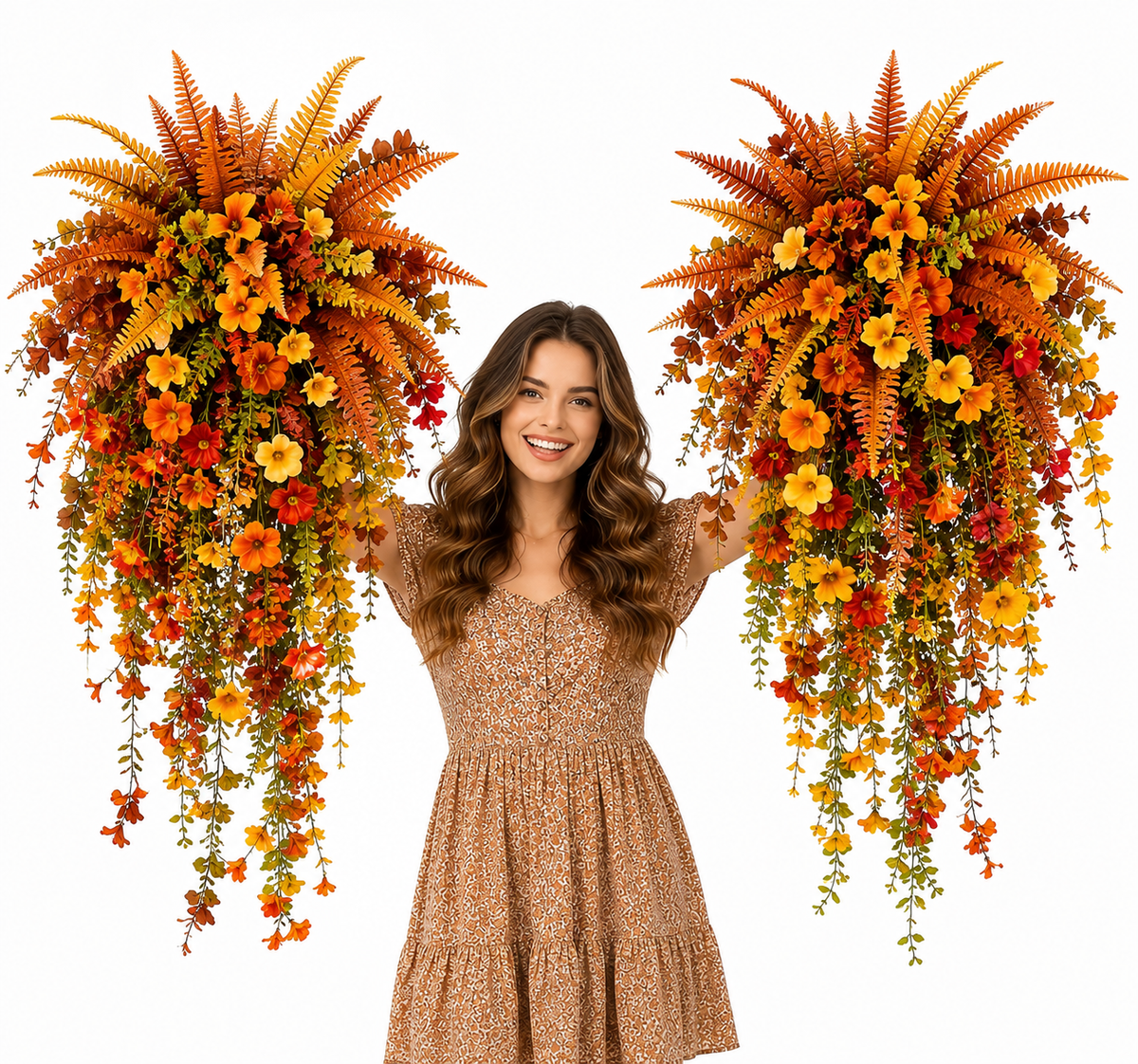 🍂Artificial Autumn Harvest Swag Front Door & Farmhouse Porch Hanging Seasonal Decor