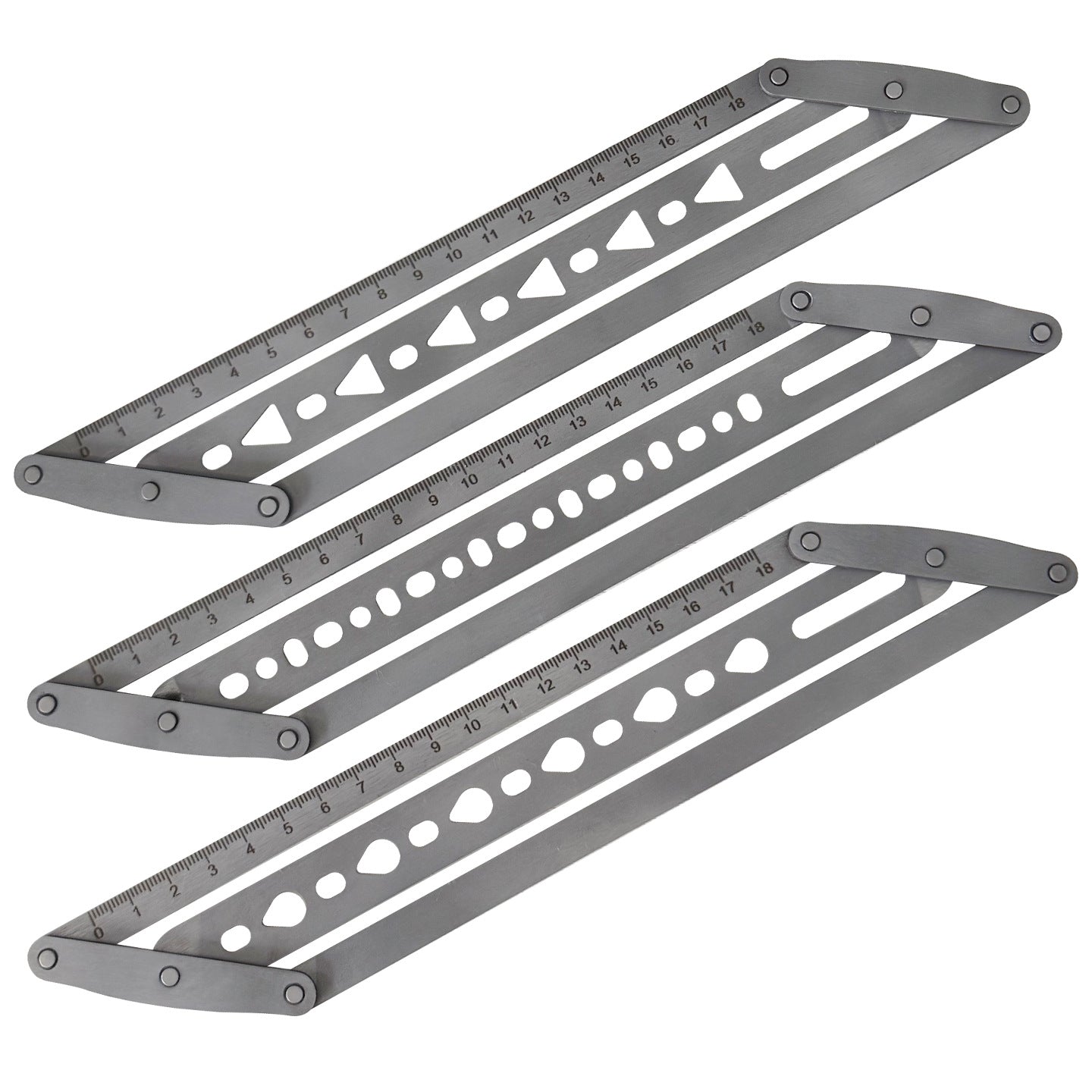 🎖️Adjustable Leather Belt Hole Punch | Stainless Steel Ruler Tool for Belts & Straps