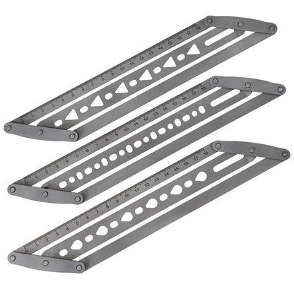🎖️Adjustable Leather Belt Hole Punch | Stainless Steel Ruler Tool for Belts & Straps