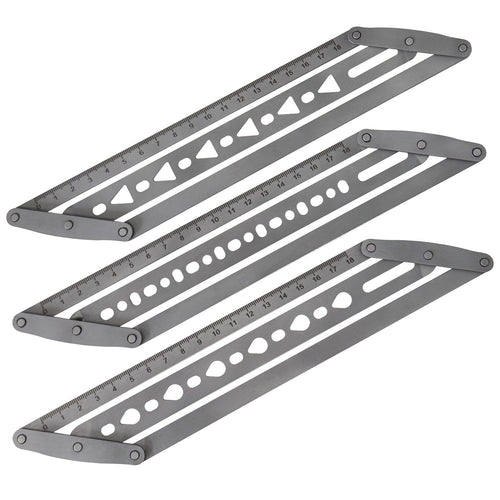 🎖️Adjustable Leather Belt Hole Punch | Stainless Steel Ruler Tool for Belts & Straps