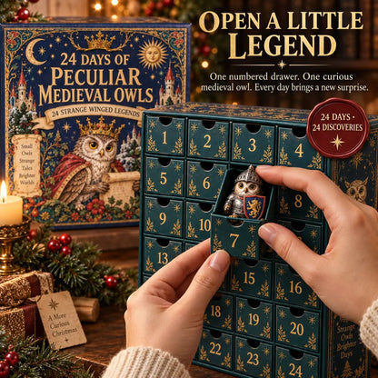 🎄📅24 Days of Peculiar Medieval Owls🦉