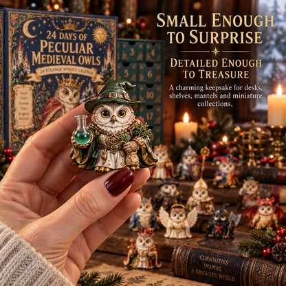 🎄📅24 Days of Peculiar Medieval Owls🦉