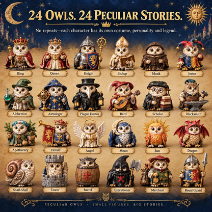 🎄📅24 Days of Peculiar Medieval Owls🦉