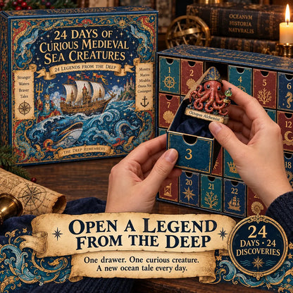 📅24 Days of Curious Medieval Sea Creatures🐙