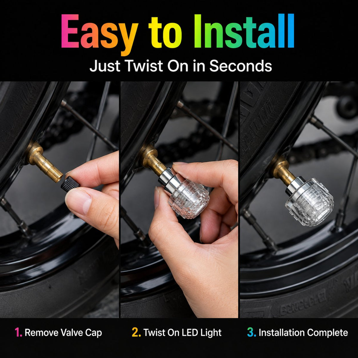 🔥Hot Sale - 49% OFF🔥LED Tire Valve Stem Lights