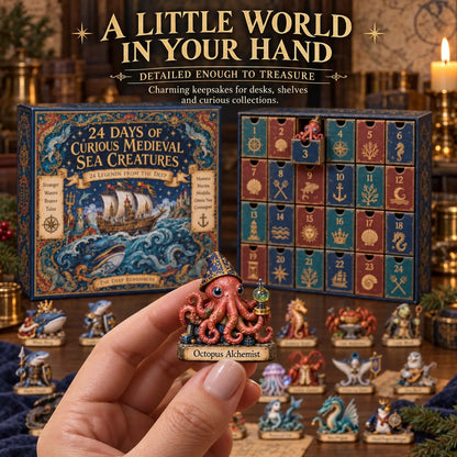 📅24 Days of Curious Medieval Sea Creatures🐙