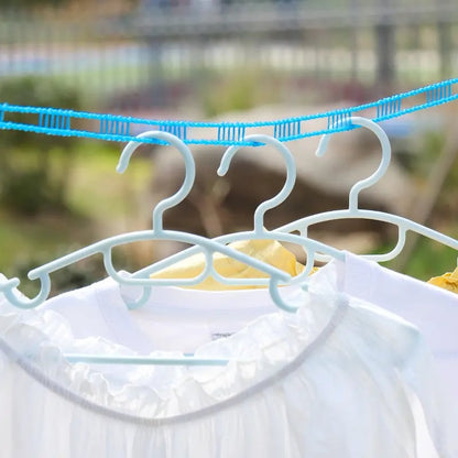 🔥Clothesline for Outside, Adjustable Clothes line,Windproof Clothesline with Hooks, Indoor and Outdoor Laundry and Drying Lines,Ideal Camping & Travel Essentials