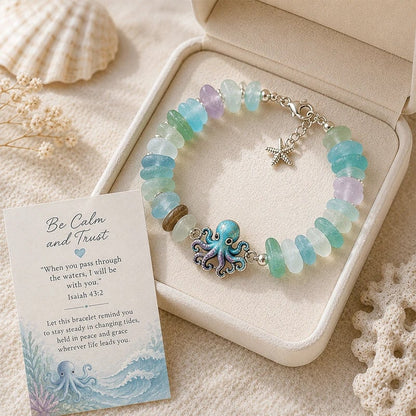 🔥Last Day 50% OFF - 🩵 Sea Glass Blessing Bracelet