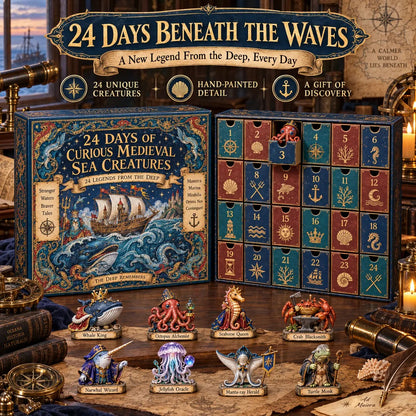 📅24 Days of Curious Medieval Sea Creatures🐙