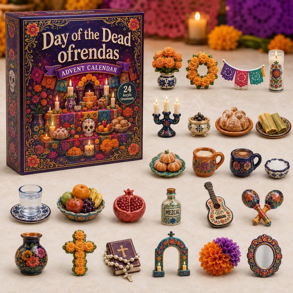 Day of the Dead Ofrendas Advent Calendar 2026 - 24-Day Festive Countdown Blind Box