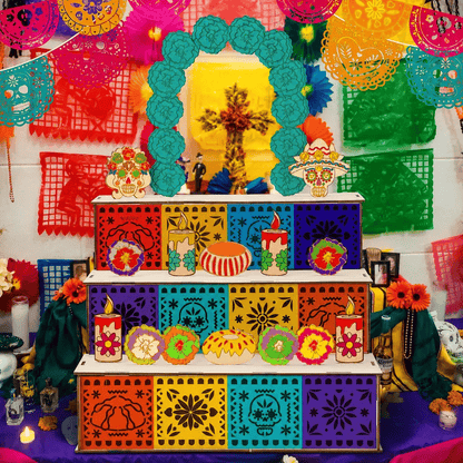 🔥Last Day 49% OFF - 🎃🏵️Day of the Dead Wooden Altar Display Set | 💕Death is not the end of life, forgetting is(📦Buy 2 Free Shipping)