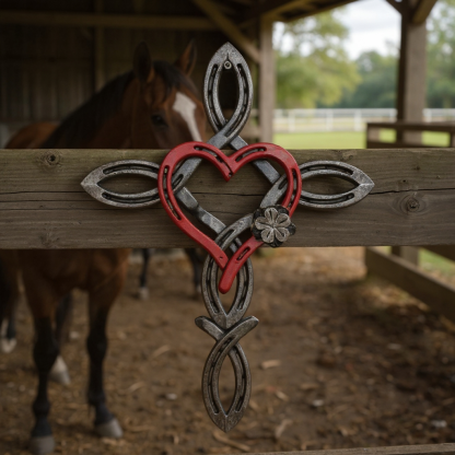 Blessed Horseshoe Cross with Heart - A Symbol of Faith, Protection, and Love That Endures (𝑱𝒐𝒓𝒅𝒂𝒏 𝑴𝒂𝒚𝒏𝒂𝒓𝒅 𝑯𝒂𝒏𝒅𝒎𝒂𝒅𝒆®)